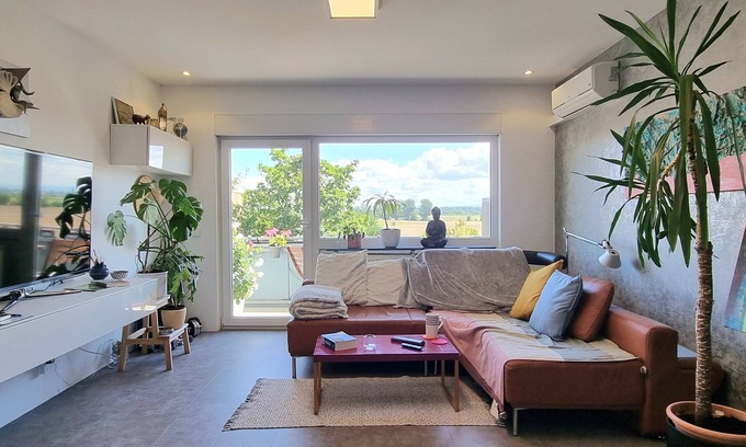 Flomersheim Condo | Apartment with great views for up to 4 people