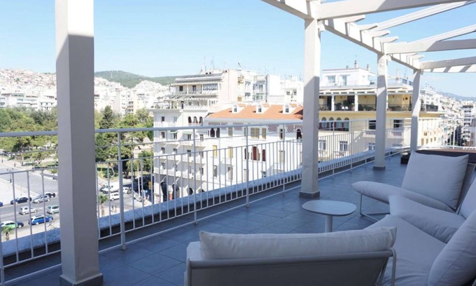 Thessaloniki City Centre Apartment | Apollo: Luxury Aristotelous penthouse