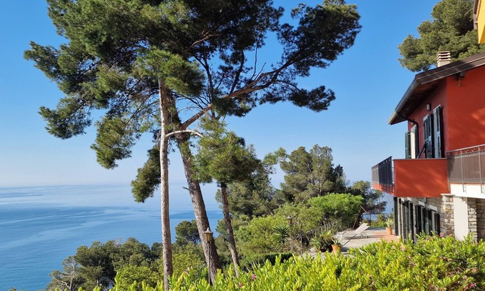 Cervo Apartment | appartamento in villa mimosa vista mare