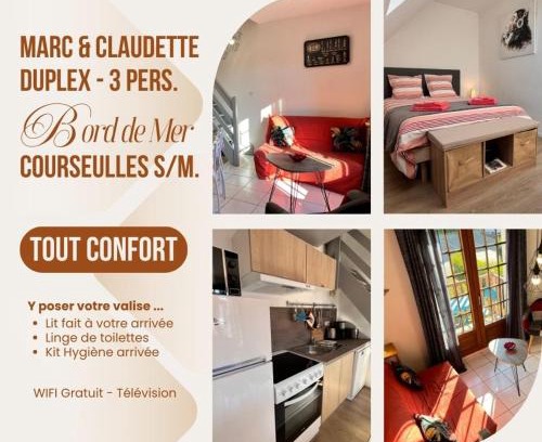 Courseulles-sur-Mer Apartment | APPT 4P - Manoirs 1 à la Mer Chez Claudette & Marc