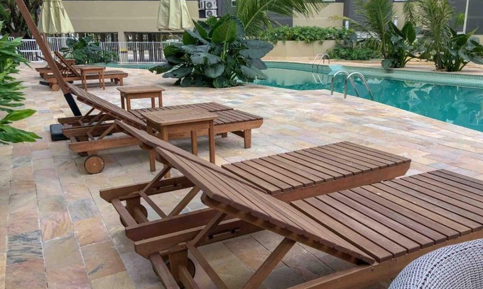 Estufa II Apartment | Apto 3 Dorms, 1 Suíte, JP2 Home Resort Ubatuba - Churrasqueira Gourmet, Ar Condicionado, Piscinas, Sauna e Salão de Jogos