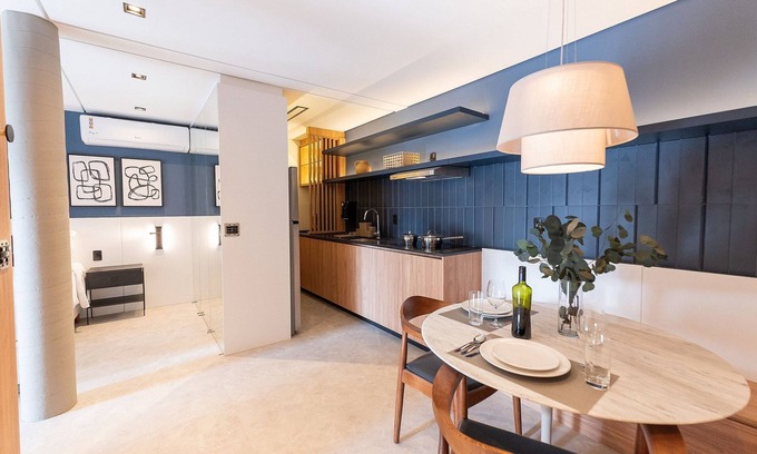 Centro Apartment | Apto completo 62 m² - Com closet e cozinha completa