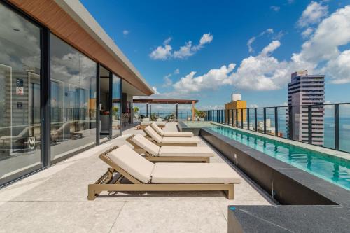 Graca Apartment | Apto Luxo Piscina Academia Mar Corredor da Vitoria Barra