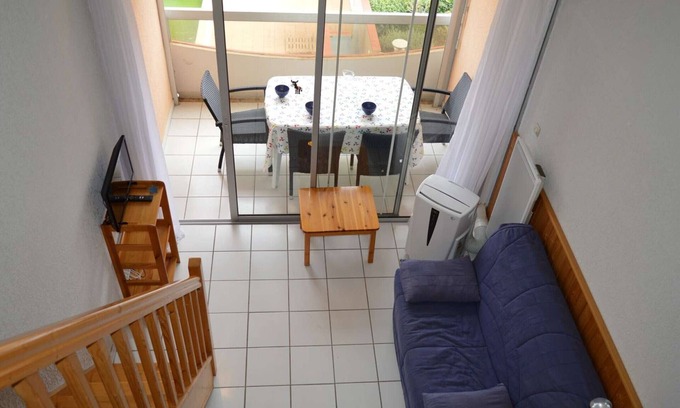 Plage d'Argeles Apartment | Argelès-sur-Mer: Studio/Mezzanine 4 pers, Clim, Piscine, Plage à 100m