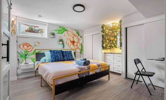 Northeast Edmonton Apartment | Art, comfort, and fun just 15 minutes to downtown and steps from shops