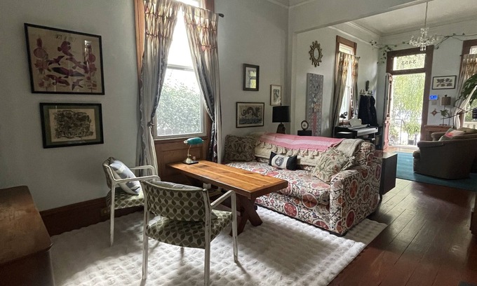 Faubourg Delachaise House | Artist's Abode in Uptown with bikes- Double Shotgun Style