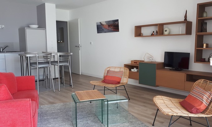 Arzon Apartment | ARZON / CROUESTY NEW SPACIOUS T3 NEW 4PERS IDEALLY LOCATED TT ON FOOT