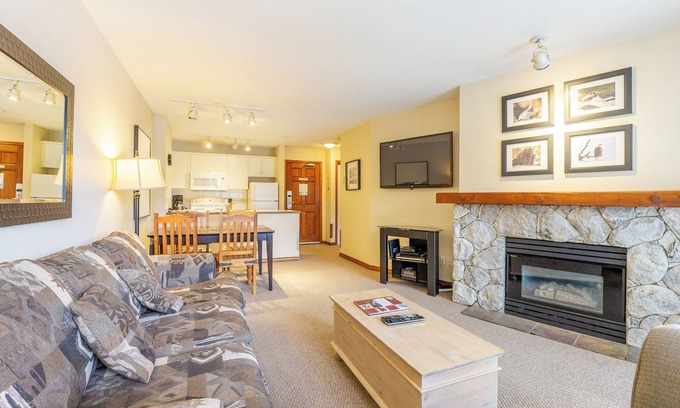 Upper Village Condo | Aspens #110 Prime Ski-in Ski-out Location! Pool, Hot tubs, BBQ, sleeps 4