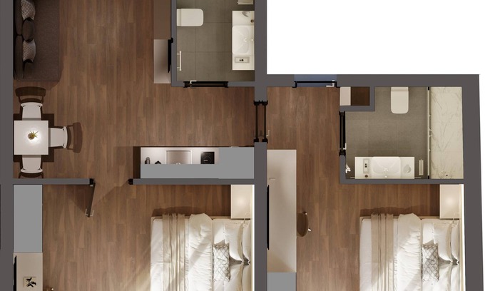 Kallithea Apartment | Athens Hill - Two Bedroom Apartment with Balcony