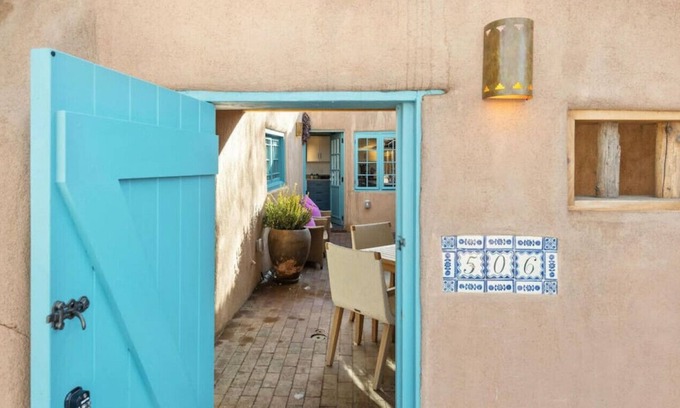 Historic Eastside RV Rental | Authentic Adobe Masterpiece: 2br/2ba, modern redesign, stylish kitchen, courtyard