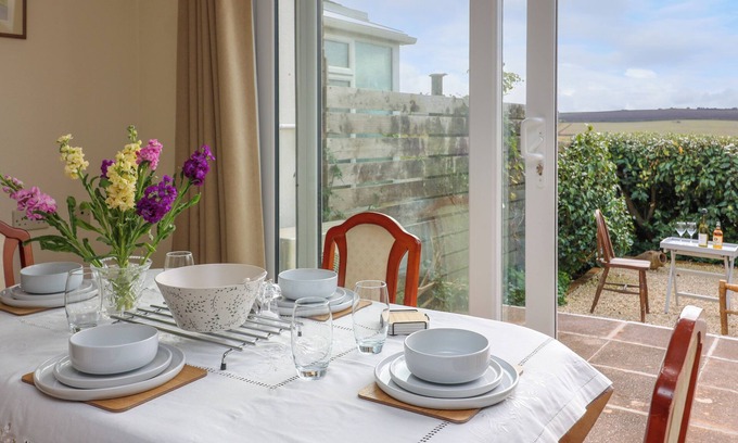 Malborough Cottage | AWALEK, CUMBER CLOSE, pet friendly, with a garden in Malborough