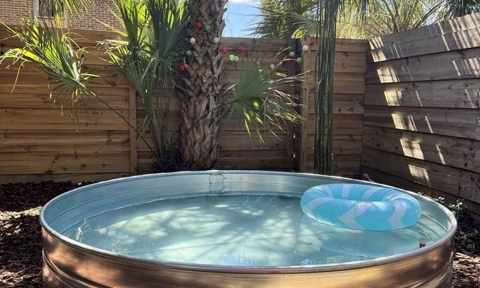 Southeast Pensacola House | Awesome Tiny Home with Stock Tank Pool Near Downtown Pensacola