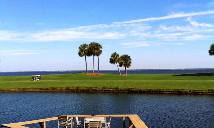 Miramar Beach House | Awesome View of Bay- just remodeled w larger den and 75 “tv + Golf Cart
