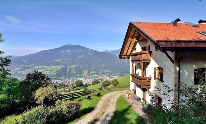 Bressanone Apartment | 'Bad Burgstall Apartment Kunf' with Mountain View & Shared Pool