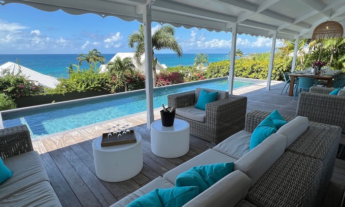 Grande-Terre House | Bagataye Villa - exceptional 180° view of sea and islands, 100 m from the sea