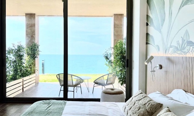 Kfardebian House | Banana Leaf: Beachfront Exotic Room in Batroun