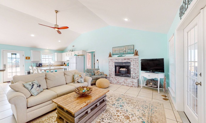 Dauphin Island House | Bayfront retreat with lovely views, a screened porch & beach access