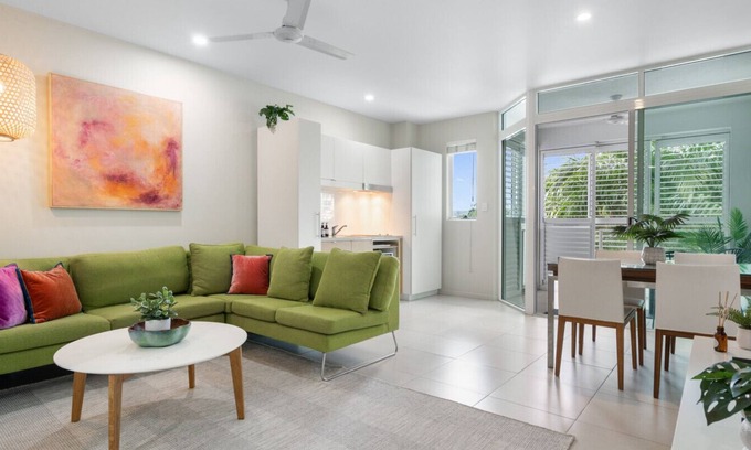 Cairns North Apartment | Bayside at 201 Lake Street- Stylish City Apartment with Pool & Balcony Near Esplanade