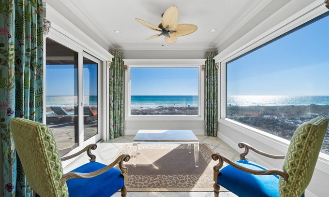 Fort Walton Beach - Destin House | "Beach Castle" |Private Beachfront home with heated pool, ping pong and pool table!