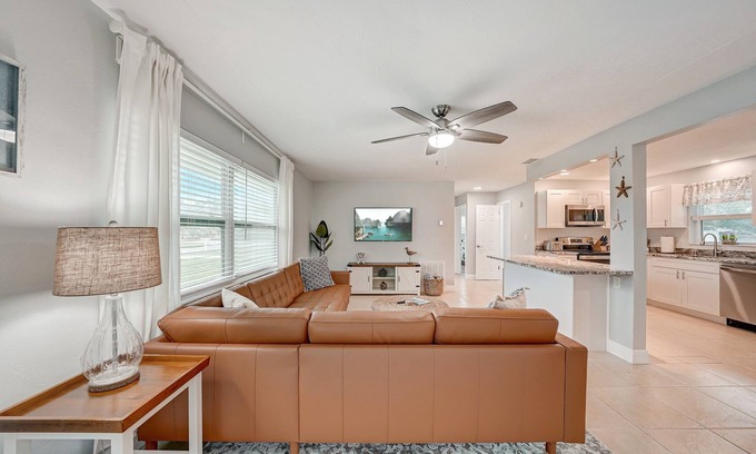 Walsingham House | Beach Escape: King Bed + Game Garage Near IRB