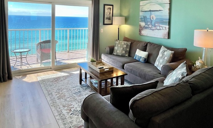 Panama City Beach Condo | Beach Front Condo w/Gorgeous Views & Beach Lounge Chair Service Included