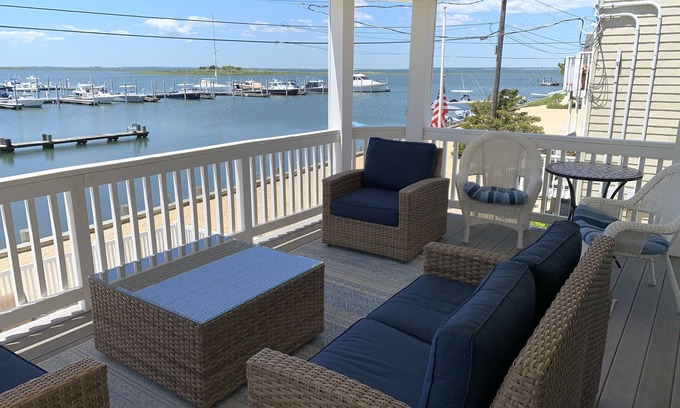 Beach Haven House | Beach Haven 4 Bedrooms Bay Front with Marina Views Near the Center of Town