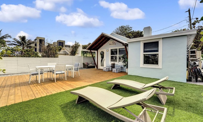 Briny Breezes Cottage | Beach House East of A1A, Private Hot Tub, Outdoor Oasis