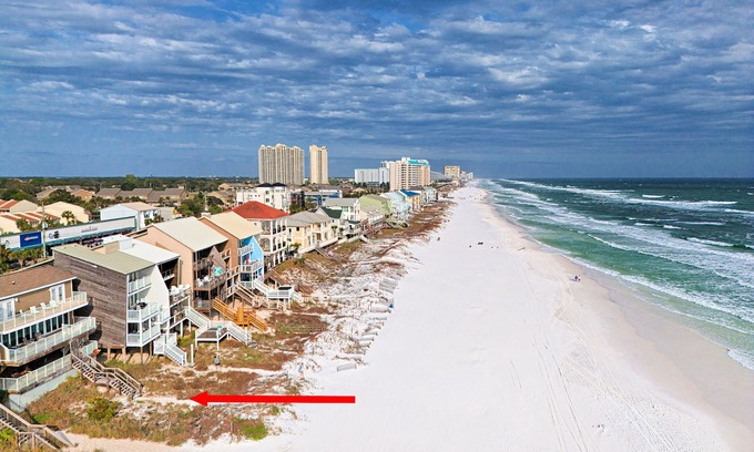 Frangista Beach House | Beachfront Home w/3 Gulf Facing Balconies & Private Beach Access