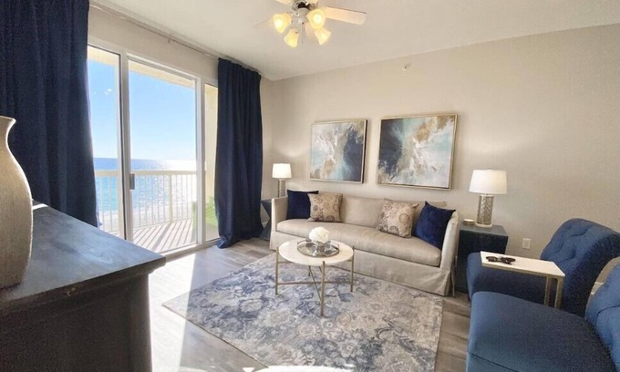 West Panama City Beach Condo | ☀️Beachfront-Pool+Hot Tub-Fab Amenities-Celadon 405☀️