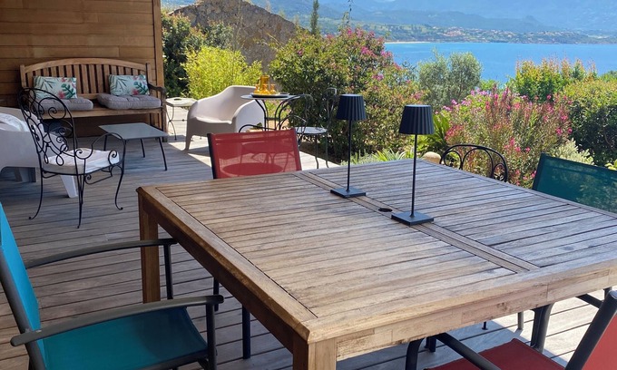 Vico Villa | Beachfront villa with breathtaking views of the Gulf of Sagone!