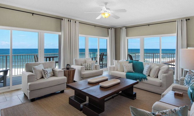 Seagrove Beach Condo | Beachfront with Wraparound Views + Free Tickets: Dolphin Cruise & More!