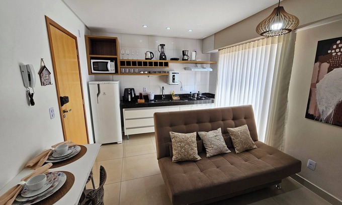 Goiania Apartment | Beautiful 1 bedroom flat next to Flamboyant Shopping Mall