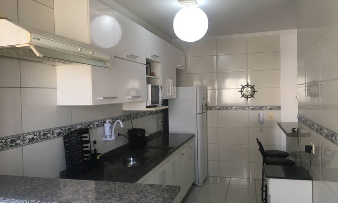 Aviacao Apartment | BEAUTIFUL AP WITH BARBECUE /BALCONY /POOL AND WIFI IN PRAIA GRANDE