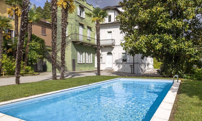 Meina Apartment | Beautiful apartment for 4 people with A/C, pool and TV