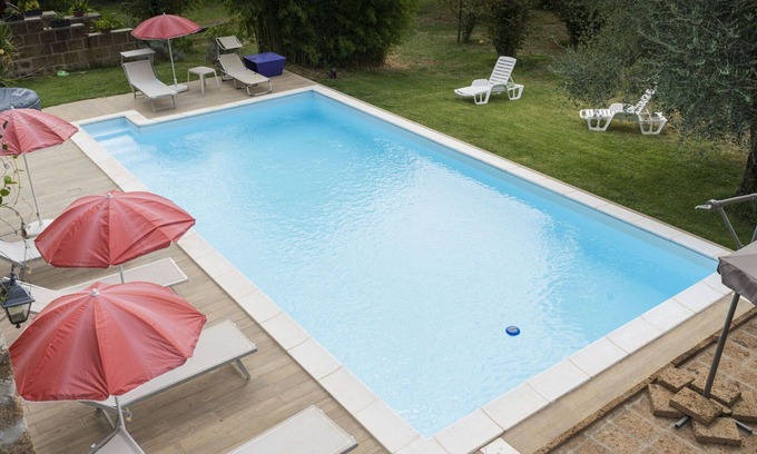 Corchiano Apartment | Beautiful apartment for 8 guests with WIFI, pool, TV, patio and pets allowed