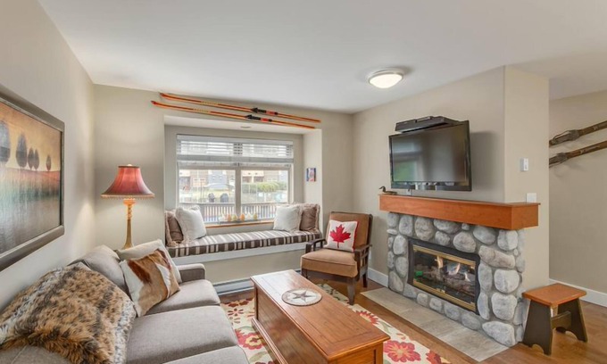 Whistler Creekside Condo | Beautiful Creekside Lake Placid Lodge Coach House with hot tub and heated pool