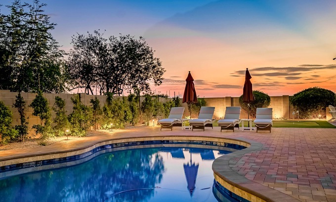 Arabian Views House | Beautiful, dog-friendly home with a private pool, game room & putting green
