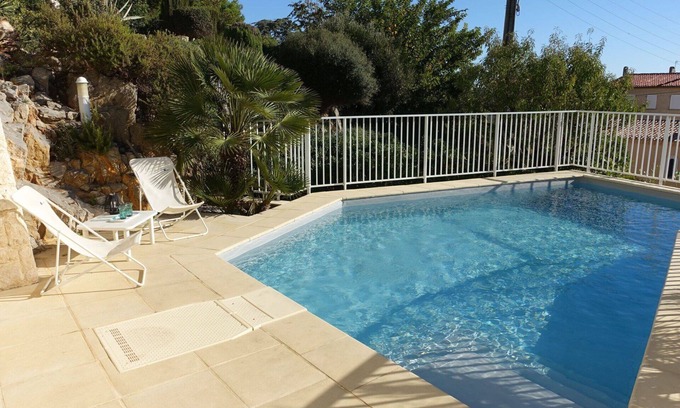 Saint-Pierre-la-Mer House | Beautiful private villa for 6 people with A/C, private pool, WIFI, TV and terrace