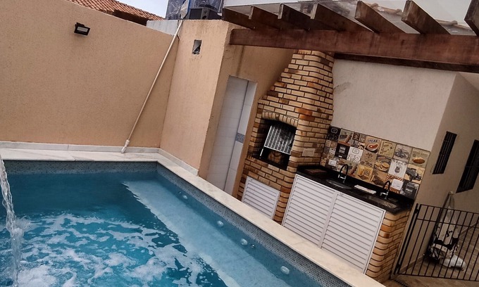 Tupy House | Beautiful house with heated pool 700mts from the beach