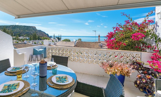 Praia da Luz House | Beautiful townhouse, beach 300m, tastefully renovated, stunning sea views.