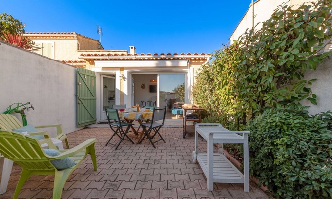 Le Grau-Du-Roi House | Beautiful villa for 4 people with A/C, WIFI, TV and terrace