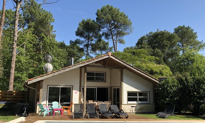 Moliets-et-Maa House | Beautiful villa "Clairière des Chevreuils" with swimming pool