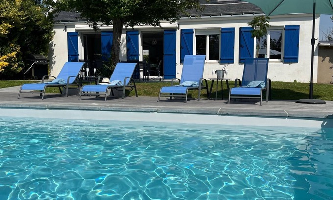 Erdeven House | Beautiful villa, heated pool and close to the beach