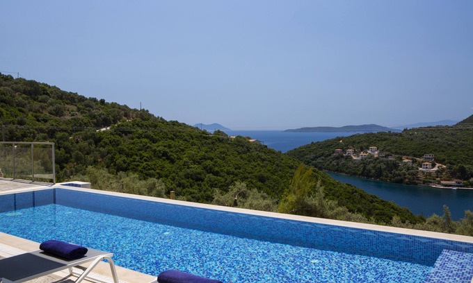 Sivota Villa | Beautiful Villa Nona with unique views at Sivota Bay
