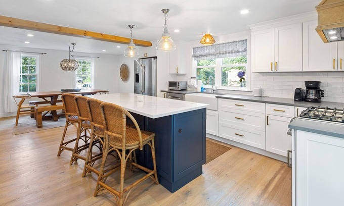 Brewster House | Beautifully Renovated Home, AC, Steps to Pond in Charming Brewster Cape Cod