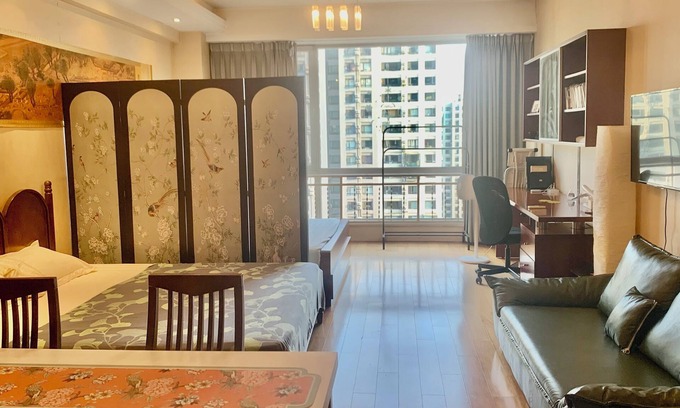 Shuangjing Bed & Breakfast | Beijing CBD - Studio Apartment Queenbeds