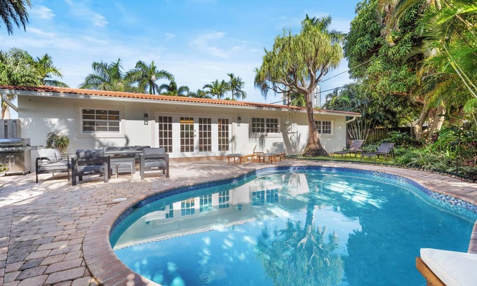 Lauderdale-by-the-Sea Villa | Bel Air Beauty: 4BR, Private Pool & Elegant Comfort Steps from the Beach