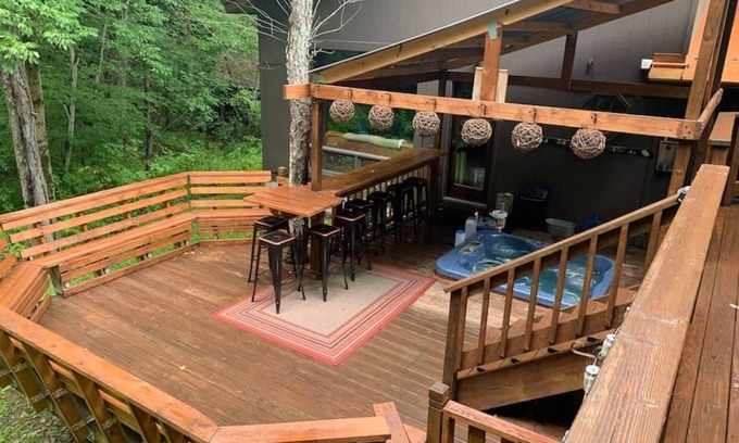 Ellicottville Ski Chalet | Best of both worlds; chalet located on a private lot in the woods and only 3 miles from the village!