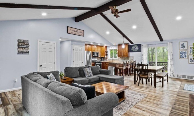 Gouldsboro House | Big Bass Lake Getaway – 3BR/3BA Private Home with Deck & Fire Pit