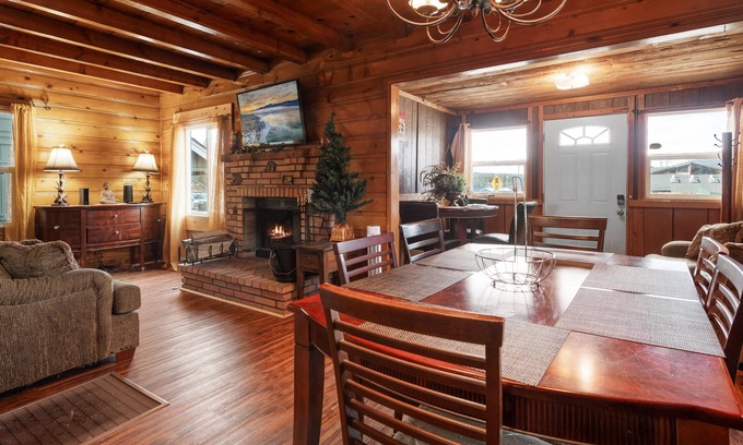 The Village House | Big Bear Cabin - Walk to Lake/Village, Centrally Located, Fireplace